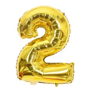Ballon chiffre 2 ans