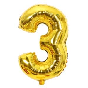 Ballon chiffre 3 ans