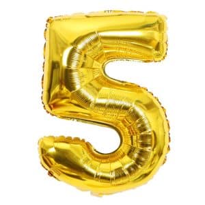 Ballon chiffre 5 ans