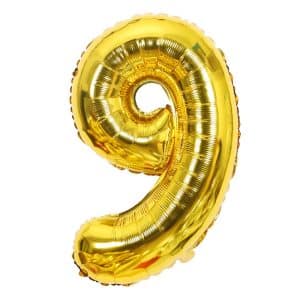 Ballon chiffre 9 ans