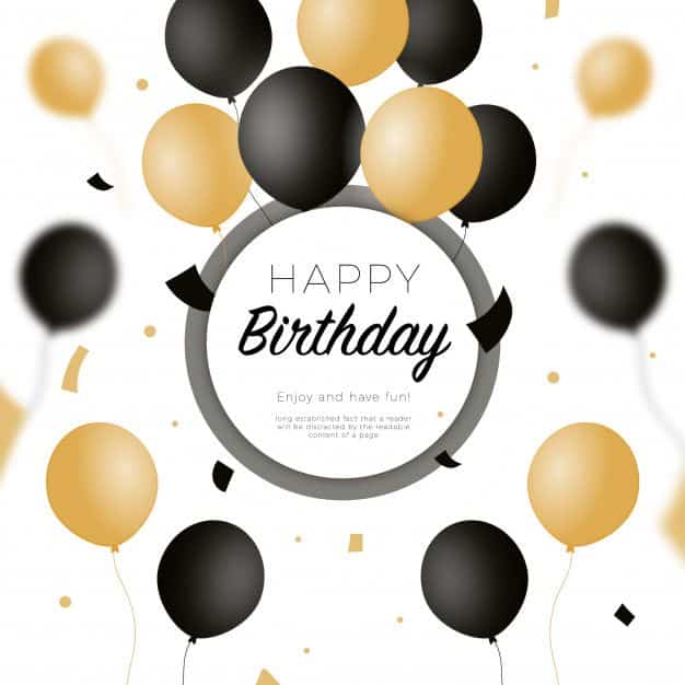 Sur Pinterest Fond De Joyeux Anniversaire Avec Des Ballons Noirs Et Dorés | Accro-Jeux