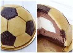 Sur Pinterest Gâteau d'anniversaire ballon de foot, mousses chocolat noir et blanc | Accro-Jeux