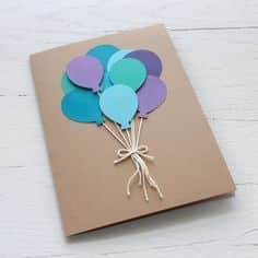 Sur Pinterest Balloon Bunch Birthday Card | Accro-Jeux