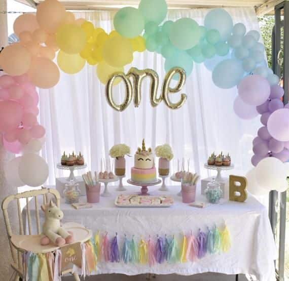Sur Pinterest Rainbow Balloon Garland DIY Kit~Unicorn Party Balloons~Rainbow Balloon | Accro-Jeux