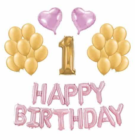 Sur Pinterest Ce kit Ballons Anniversaire Rose & Or est la décoration parfaite pour | Accro-Jeux