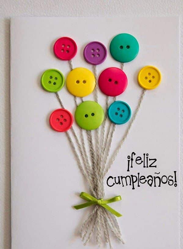 Sur Pinterest Cómo hacer una tarjeta de cumpleaños con botones ~ Solountip.com | Accro-Jeux