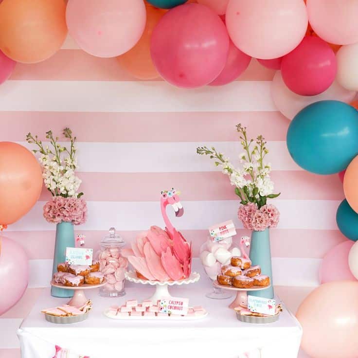 Sur Pinterest Flamingo Birthday Party Backdrop Decoration | Flamingo backdrop | Accro-Jeux