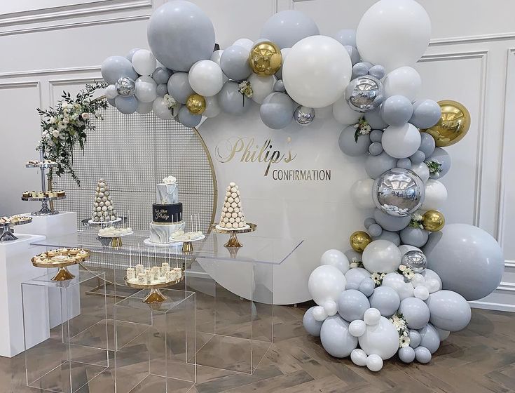 Sur Pinterest Balloons by Dina on Instagram: “Philip’s Confirmation in Style A | Accro-Jeux