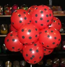 Sur Pinterest Red black polka balloons ladybug theme balloons | Accro-Jeux