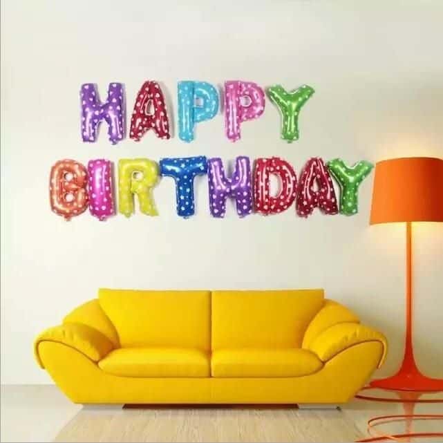 Sur Pinterest Nouveau 13 pcs/lote rose / bleu lettre joyeux anniversaire ballon | Accro-Jeux