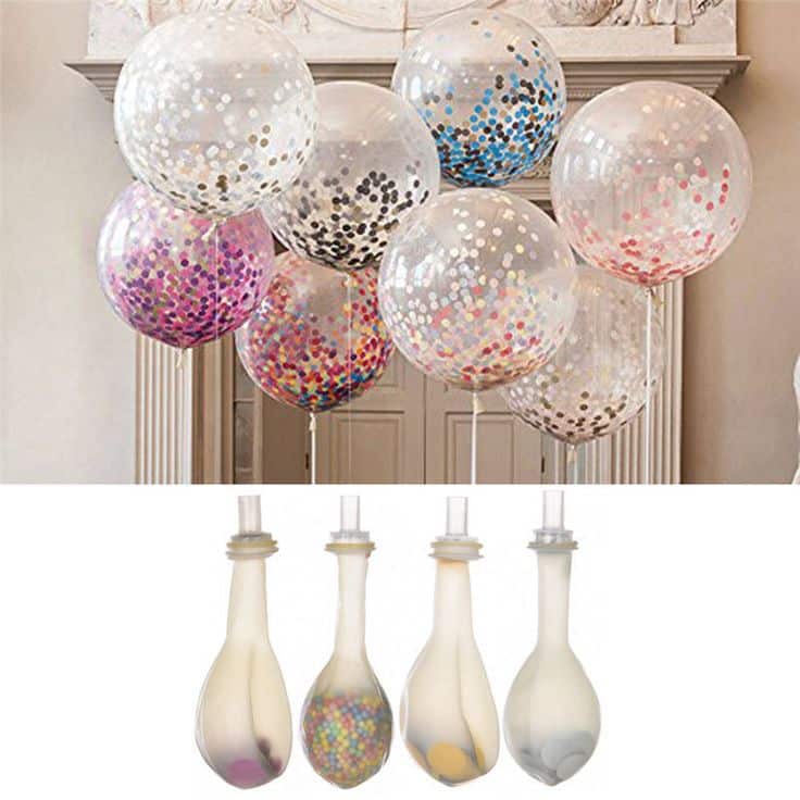 Sur Pinterest 20 Pcs Colorful Confetti Balloon Birthday Wedding Party Helium Balloon | Accro-Jeux