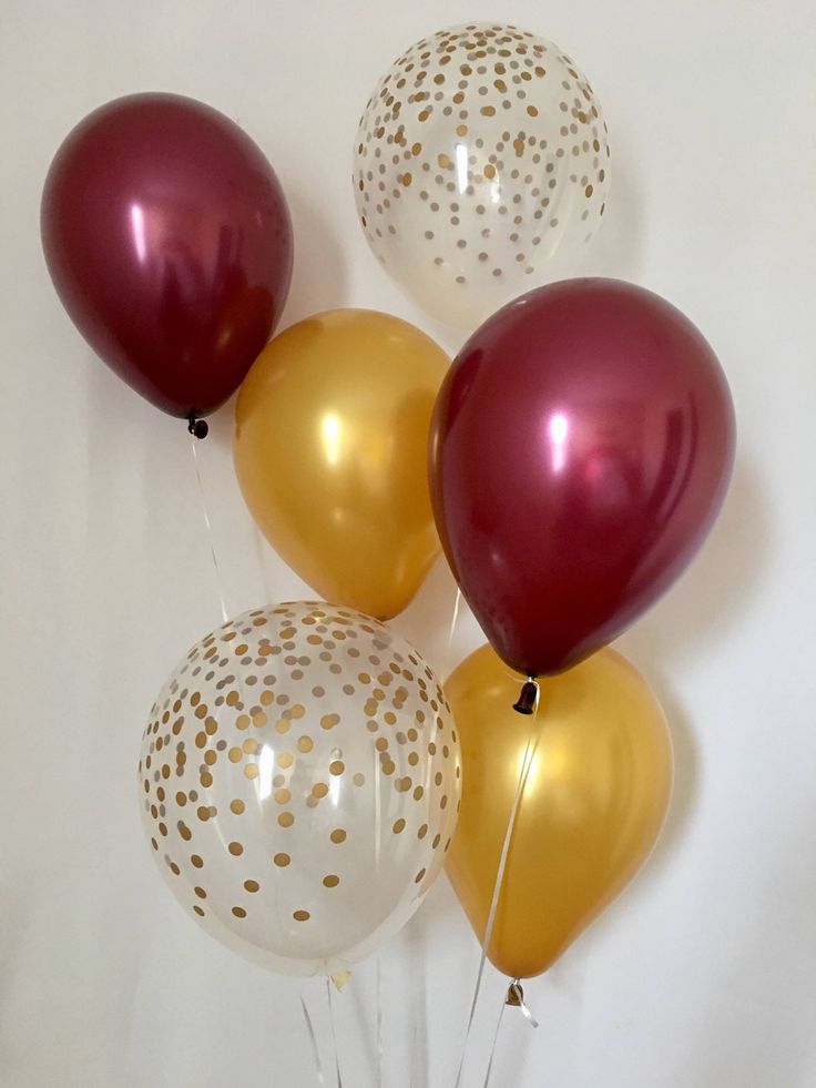 Sur Pinterest Ballons en Latex Bordeaux or et confettis or clair ~ tomber ballons ~ | Accro-Jeux