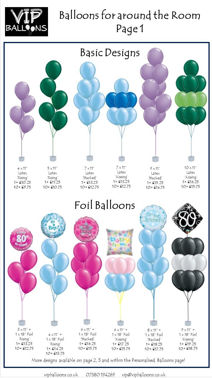 Sur Pinterest Balloon Decor Price Guide | VIP Balloons | Accro-Jeux