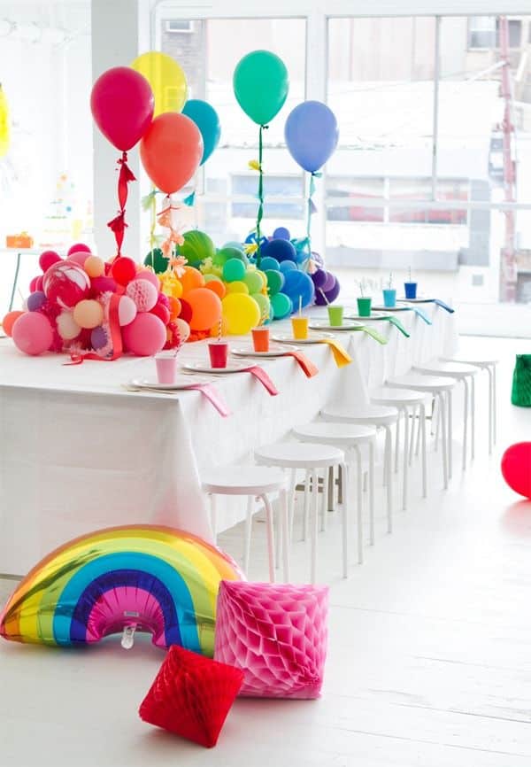 Sur Pinterest 25 Rainbow Party Ideas that Will Knock Your Socks Off | Accro-Jeux