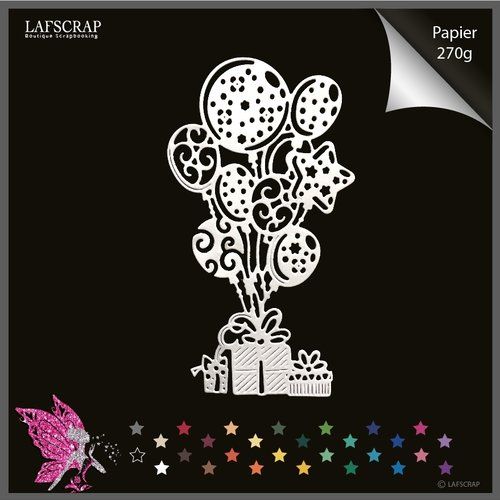 Sur Pinterest 1 découpe scrapbooking ballon anniversaire, cadeau noeud, fête | Accro-Jeux