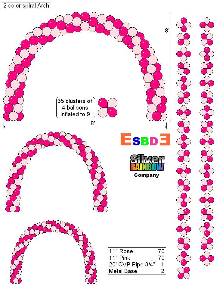 Sur Pinterest Arco espiral dos colores | Accro-Jeux