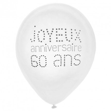 Sur Pinterest 8 ballons anniversaire 60 ans fantastiques | Accro-Jeux