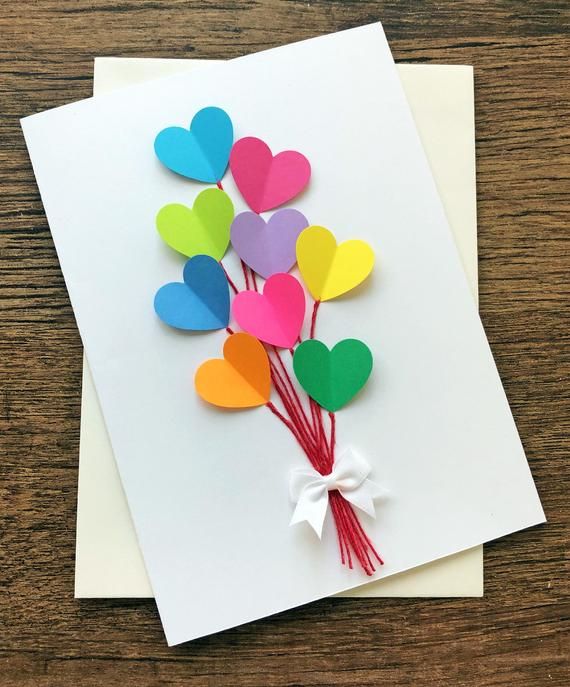 Sur Pinterest Birthday Card / Hearts Wedding Cards / Rainbow Birthday / Blank | Accro-Jeux