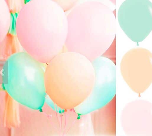 Sur Pinterest 30-Count 10 "Mixte Menthe Vert Pêche Rose Latex Ballon De Mariage Baby | Accro-Jeux