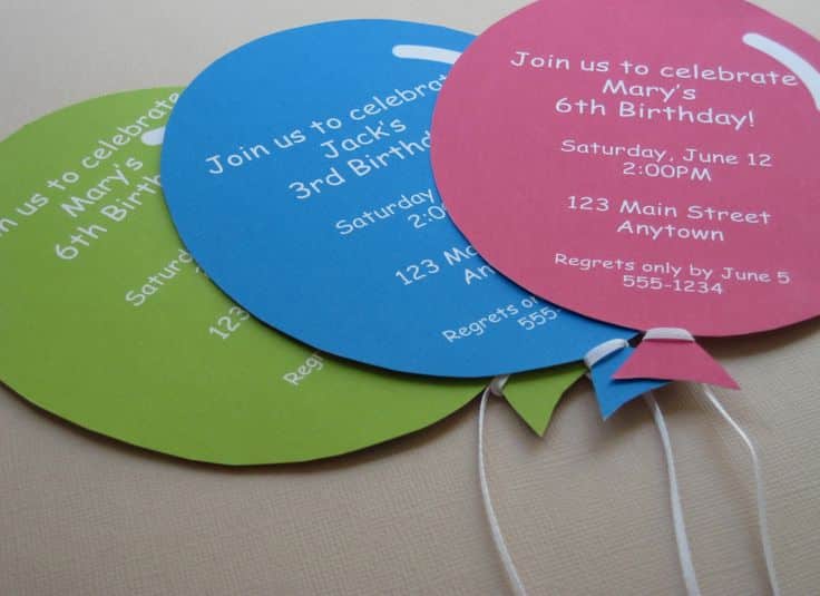 Sur Pinterest balloon party invitation - Google Search | Accro-Jeux