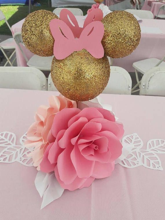 Sur Pinterest Centro de mesa Minnie flor de papel | Accro-Jeux
