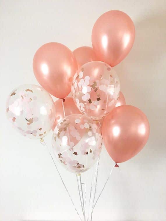 Sur Pinterest Rose Gold Balloons Blush Rose Gold Confetti Balloons Rose Gold Bridal | Accro-Jeux