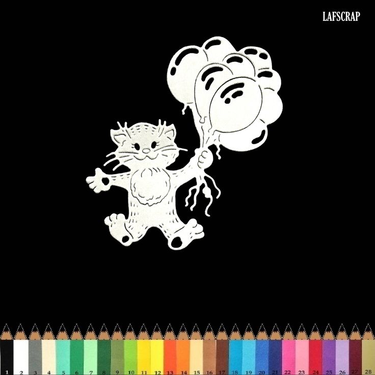 Sur Pinterest Cut scrapbooking scrap cat animal baby birthday ball cut paper | Accro-Jeux