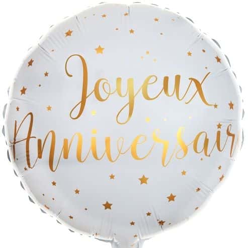 Sur Pinterest Ballon Mylar Joyeux Anniversaire Blanc & Or | Hollyparty.com | Accro-Jeux