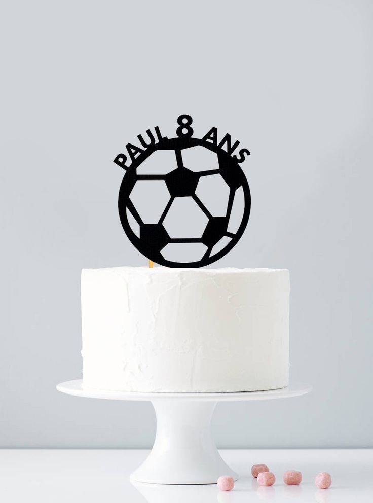 Sur Pinterest Cake topper personnalisé ballon de foot | Accro-Jeux