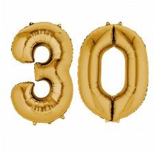 Sur Pinterest Ballons mylar or anniversaire Chiffre 30 ans (x2) | Accro-Jeux