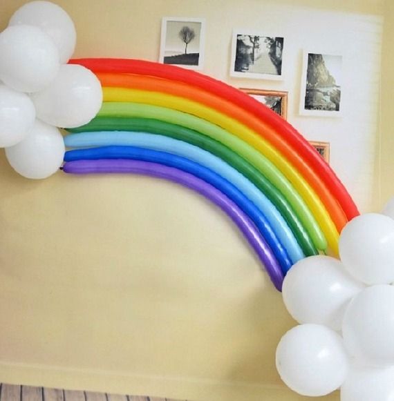 Sur Pinterest Lot de ballons arc-en-ciel et nuages rainbow & clouds parfaits pour un | Accro-Jeux
