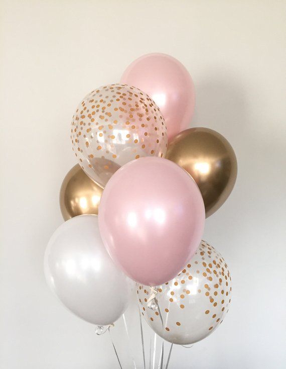 Sur Pinterest Pink Blush Balloons | Blush and Gold Balloons | Gold and Blush | Accro-Jeux