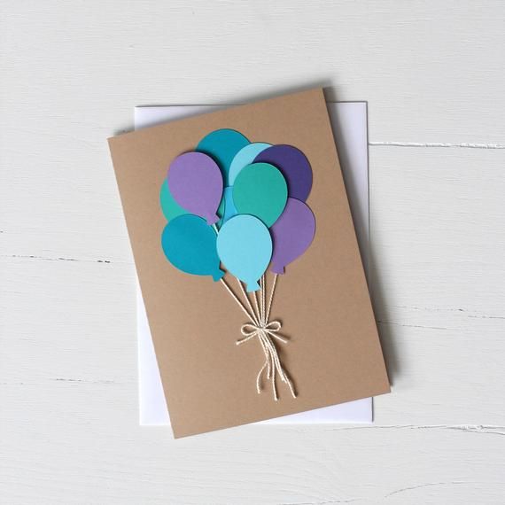Sur Pinterest Balloon Bunch Birthday Card | Accro-Jeux