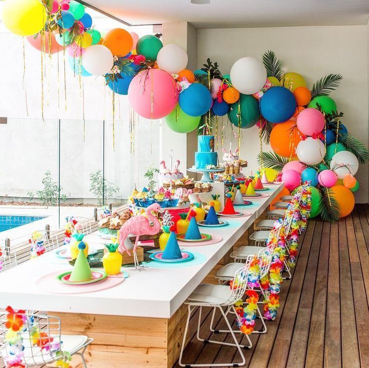 Sur Pinterest Adorable!! I love the streamers mixed in with the balloons! | Accro-Jeux