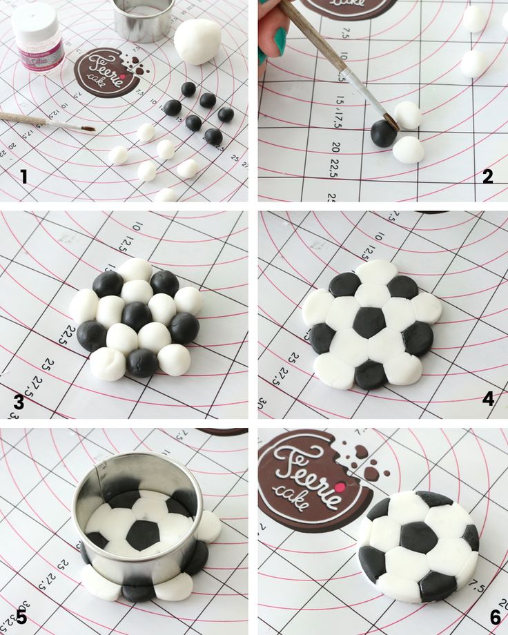Sur Pinterest Tutoriels : Toppers cupcakes foot et sucettes ballons de foot | Accro-Jeux