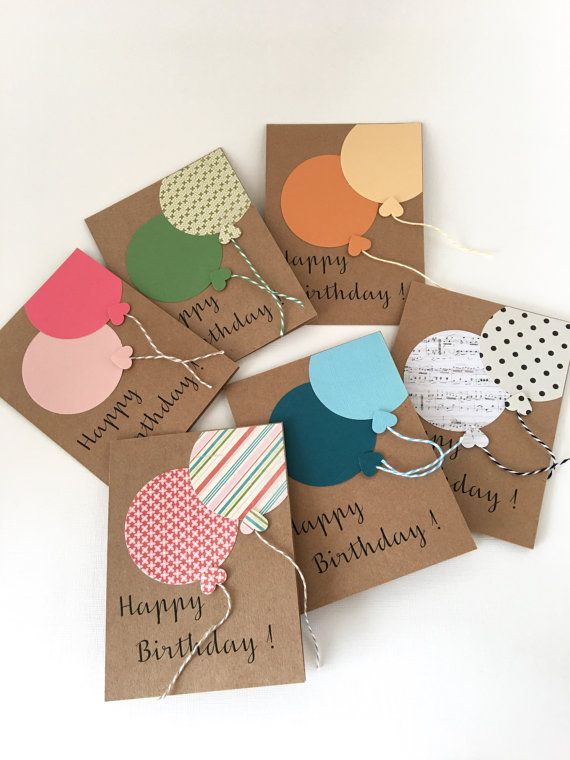 Sur Pinterest Happy Birthday Balloon Card Any Age Birthday Card by CallMeCraftie | Accro-Jeux