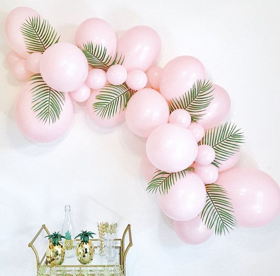 Sur Pinterest Pink Balloon Garlands, Balloon Garlands, DIY Balloon Garland, Tropical | Accro-Jeux