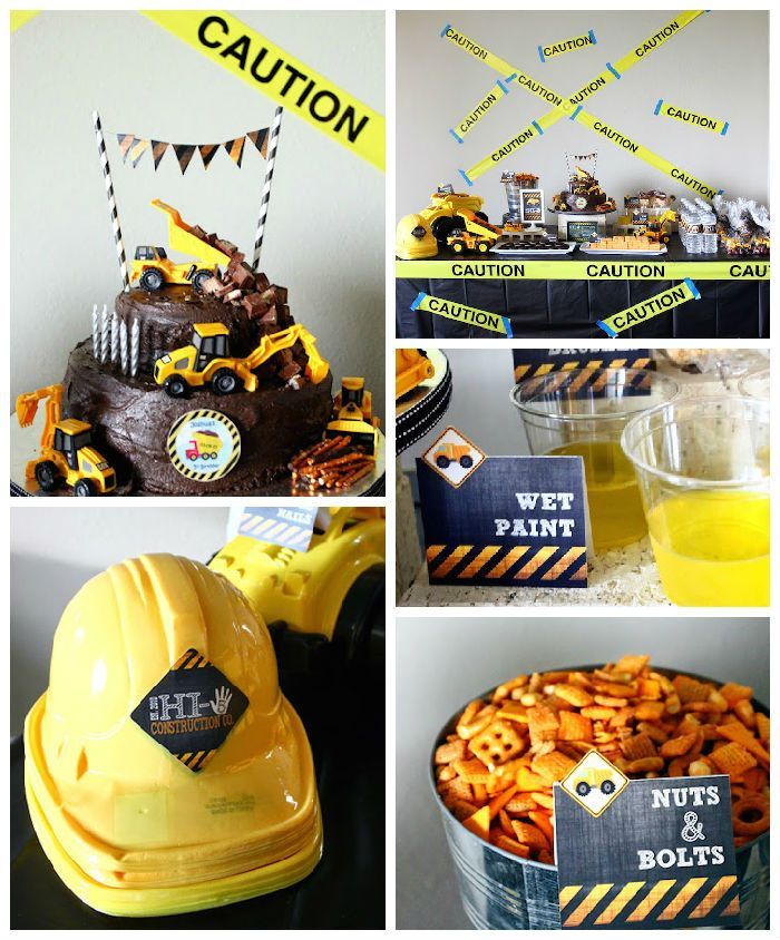 Sur Pinterest Construction Themed Fifth Birthday Party | Accro-Jeux