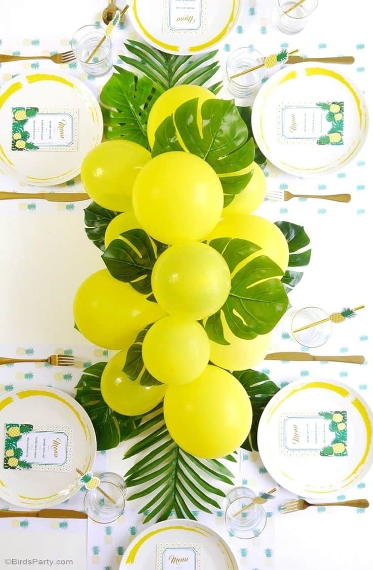 Sur Pinterest Pineapple Birthday Party Printables Supplies & Decorations | Accro-Jeux