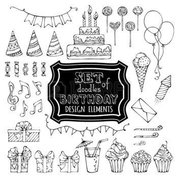 Sur Pinterest noir et blanc: Ensemble d'éléments de conception contour | Accro-Jeux