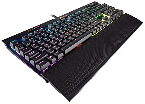 Corsair Clavier de jeu mécanique RAPIDFIRE K70 RGB MK.2 - Commandes d'interconnexion USB et de média - Le plus rapide et linéaire - Cherry MX Speed ​​- Rétroéclairage par LED RGB