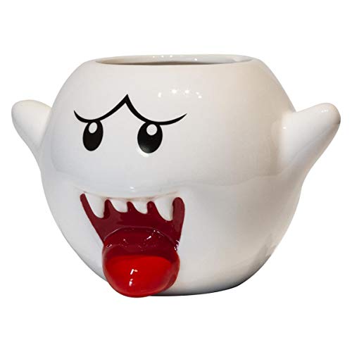 Super Mario Bros Vintage Mug Blanc moulé Boo | 20 onces
