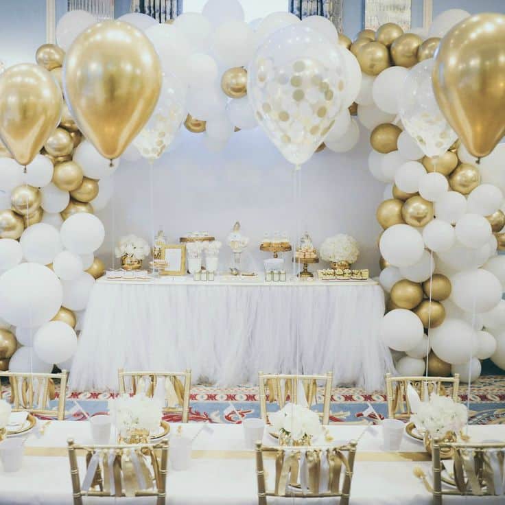 Sur Pinterest Stunning Confetti DIY Chrome Gold & White Balloon Garland Kit-Venue | Accro-Jeux