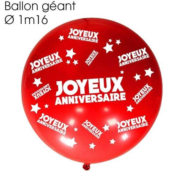 Sur Pinterest Ballon géant anniversaire rouge (x1) REF/BALGA00R | Accro-Jeux