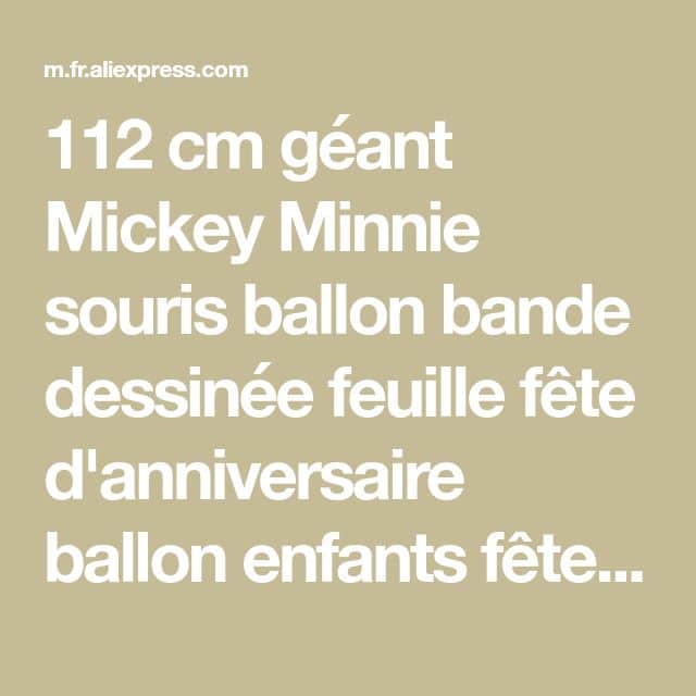 Sur Pinterest 112 cm géant Mickey Minnie souris ballon bande dessinée feuille fête | Accro-Jeux