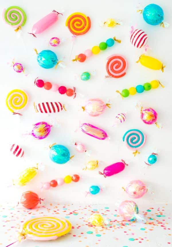 Sur Pinterest Candy Balloons Party Backdrop | Oh Happy Day! | Accro-Jeux