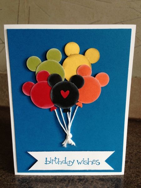 Sur Pinterest Disney Balloons- use SU punches and the feet from the Owl builder | Accro-Jeux