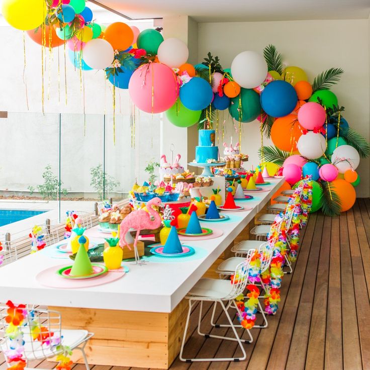 Sur Pinterest Birthday Party Decor:Appealing Balloon Decor Party Table Chair Ideas | Accro-Jeux