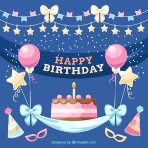 Sur Pinterest happy birthday / joyeux anniversaire / ballon rose / étoile or / | Accro-Jeux