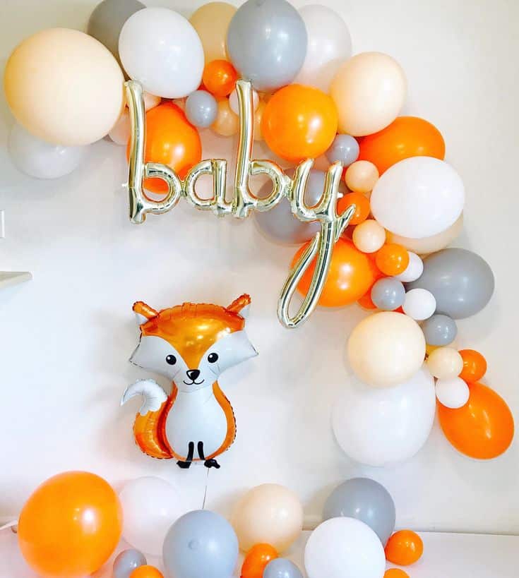 Sur Pinterest Balloon Garland, DIY Balloon Garland, Woodland Baby Shower, Modern Fox | Accro-Jeux